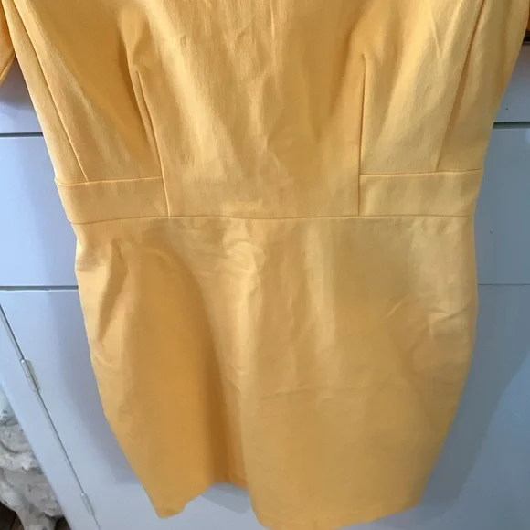 Ann Taylor sz 00P Elegant Yellow Dress NWT - Picture 3 of 5